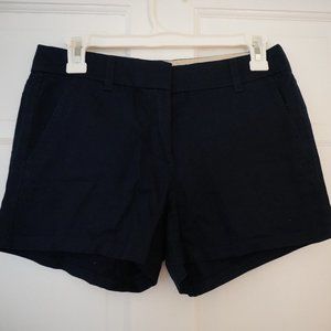 NWOT J Crew Navy Blue Chino Shorts, 4" Inseam